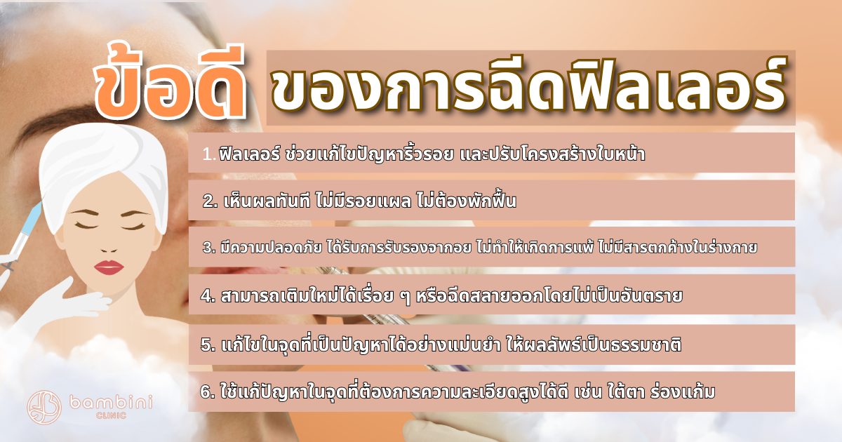 ข้อดีฉีดฟิลเลอร์